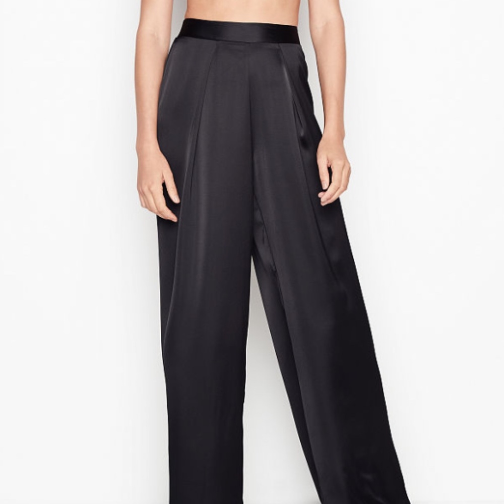 NWT Victoria's Secret Wide Leg Satin Pants